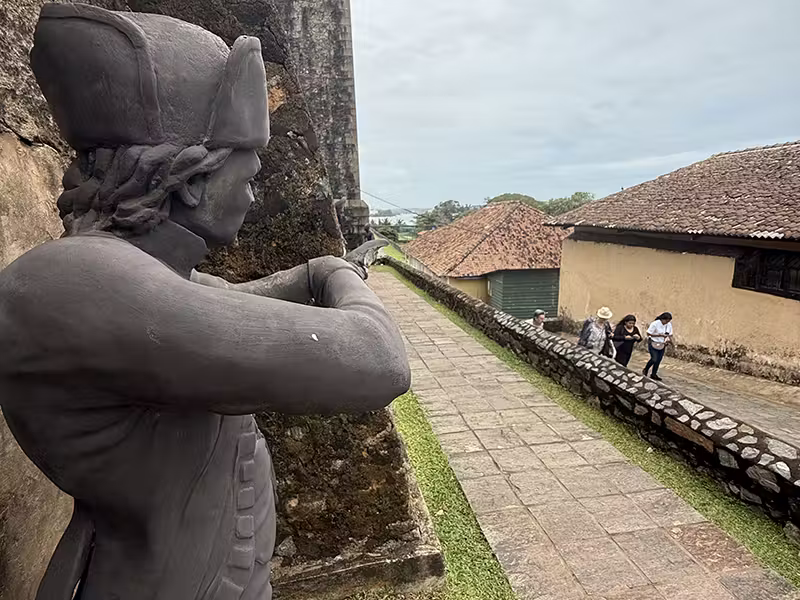 GALLE FORT musketeer statue GALLE FORT musketeer statue