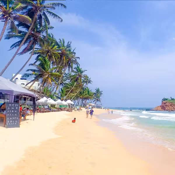 Relax at Mirissa beach stalls