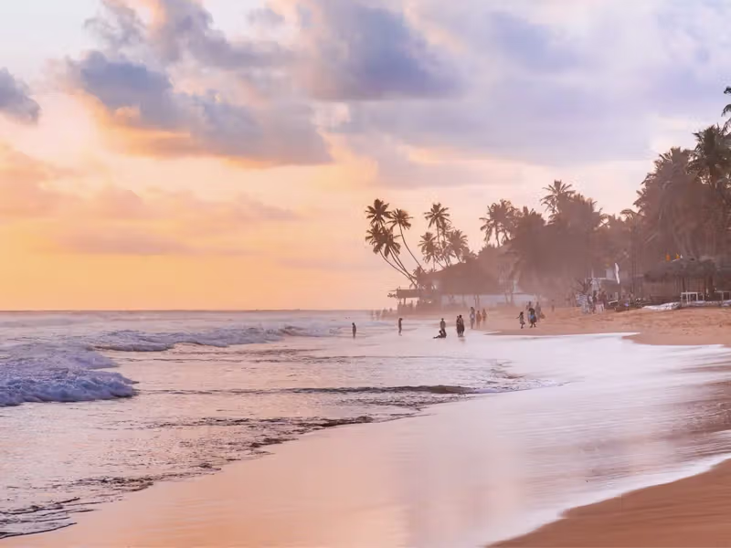 Beach at dusk