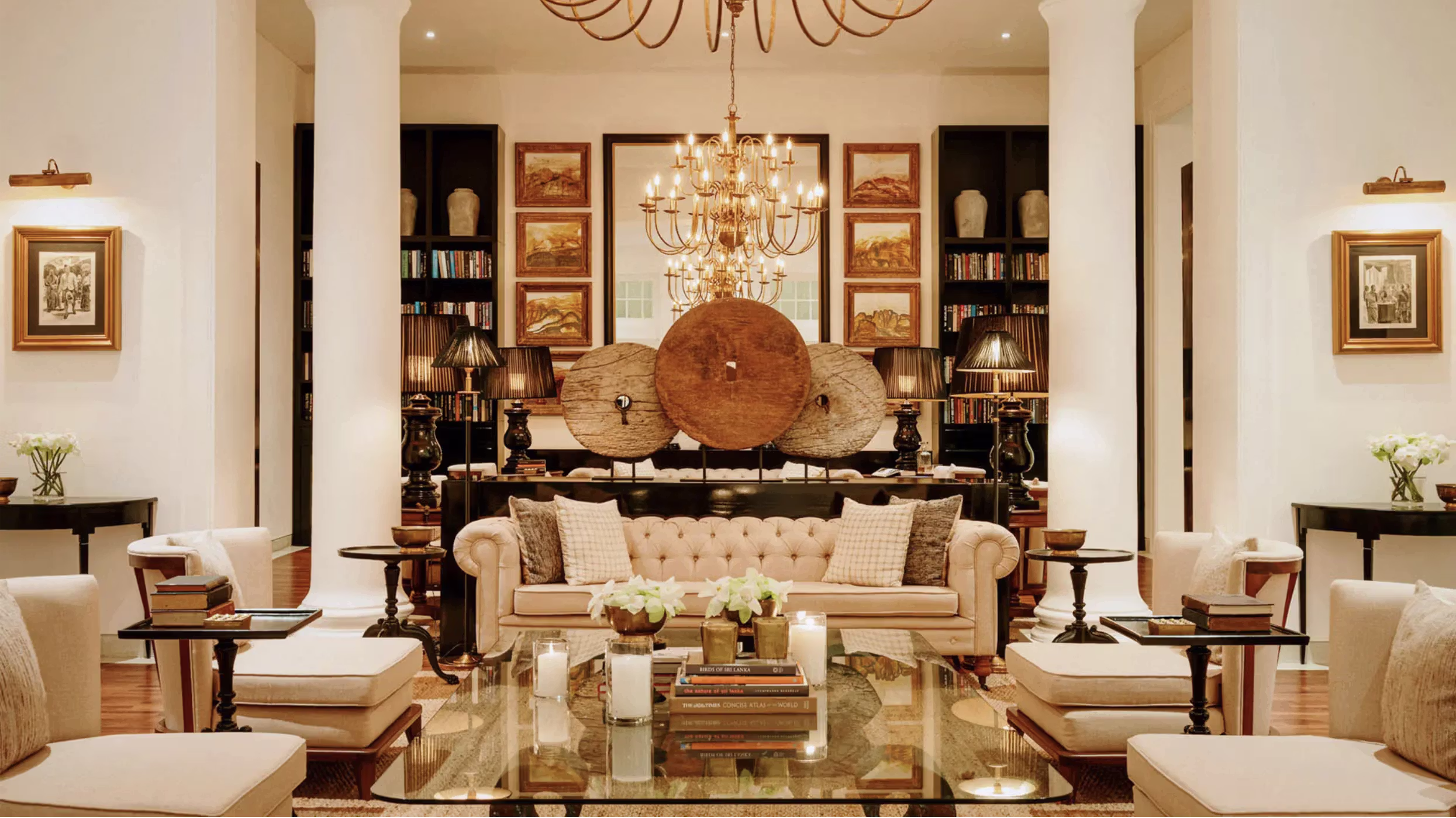 W15 HANTHANA ESTATE lounge and library area